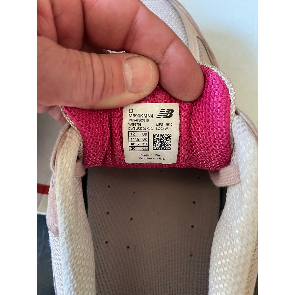 New Balance 990v4 Pink Ribbon - Picture 7 of 7